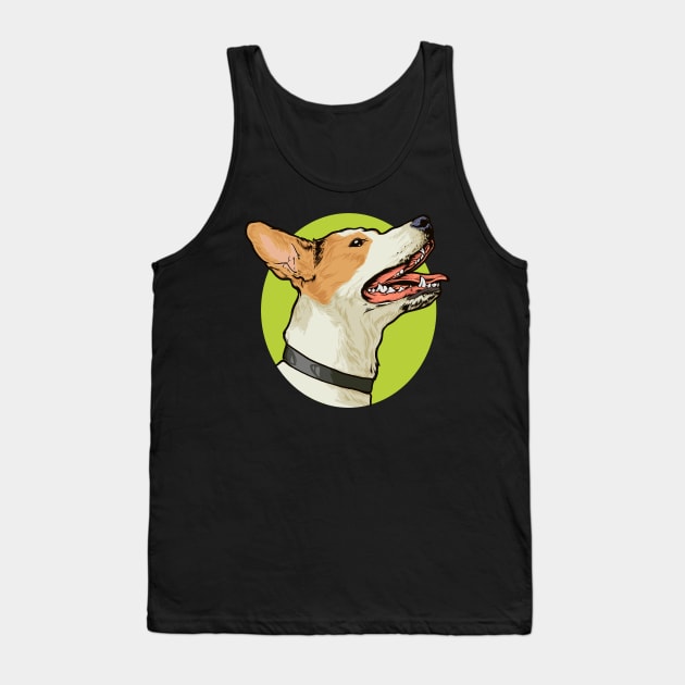 Drawing - Jack Russell Tank Top by Modern Medieval Design